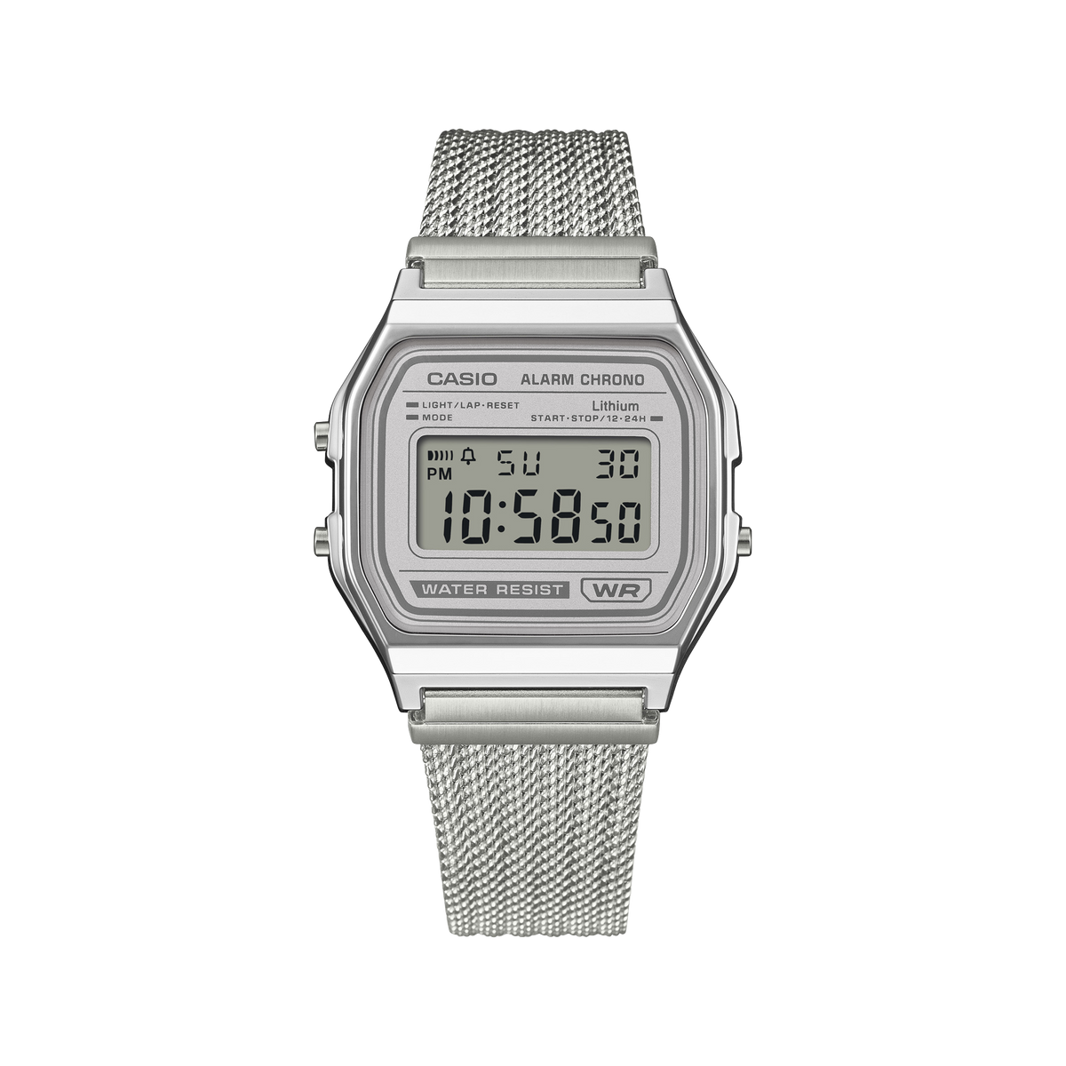 Casio unisex correa mesh – A158WEM-7