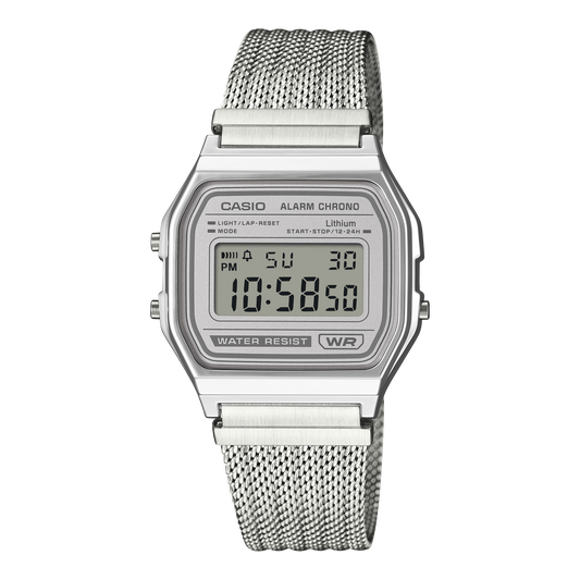 Casio unisex correa mesh – A158WEM-7
