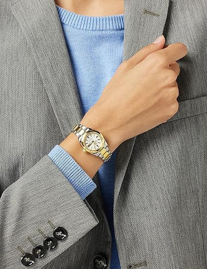 Seiko 5 Análogo para Dama con Brazalete de Acero Inoxidable – SYMG42K1