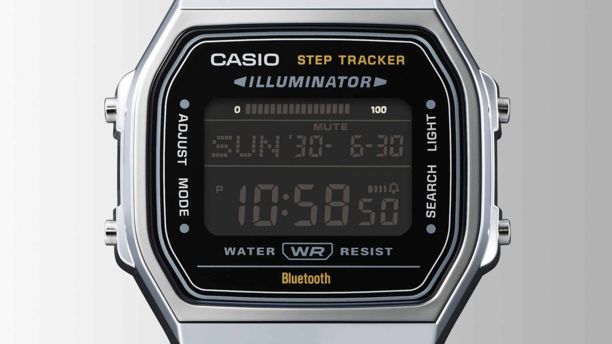 Casio unisex con pulsera de metal con bluetooth – ABL-100WE-1B