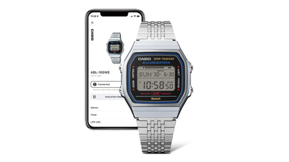 Casio unisex con pulsera de metal con bluetooth – ABL-100WE-1B