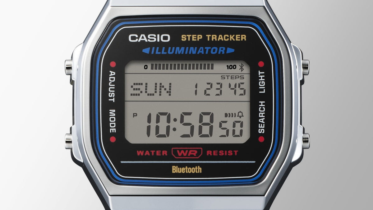 Casio unisex con pulsera de metal con bluetooth – ABL-100WE-1B