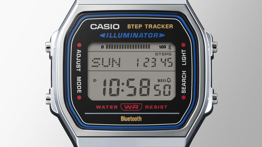 Casio unisex con pulsera de metal con bluetooth – ABL-100WE-1B