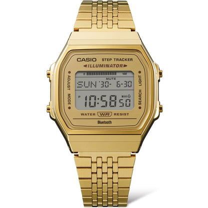 Casio vintage Bluetooth unisex pulsera de acero inoxidable – ABL-100WEG-9A