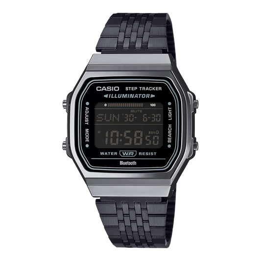 Casio Vintage con funciones Bluetooth unisex pulsera de metal – ABL-100WEGG-1B