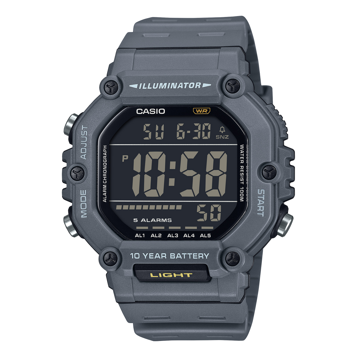 Casio pulsera de resina 10 años de batería – AE-1600H-8BV