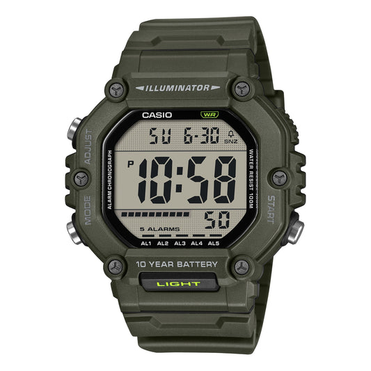 Casio digital de caballero pulsera de resina 10 años de batería – AE-1600HX-3AV