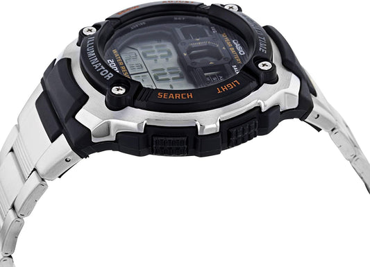 Casio para Caballero, Illuminator Hora Mundial 10 Años de Batería – AE-2000WD-1AV