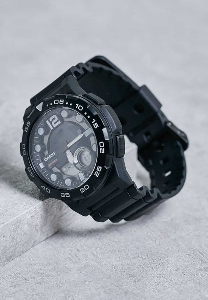 Casio para Hombre, Hora Mundial 10 Años de Batería – AEQ-100W-1AV
