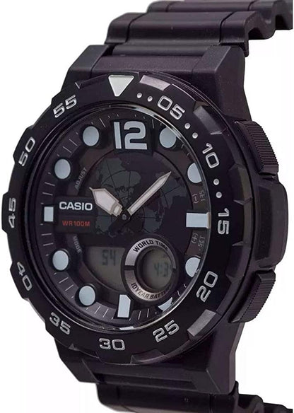 Casio para Hombre, Hora Mundial 10 Años de Batería – AEQ-100W-1AV