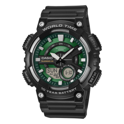 AEQ-110W-3A2V Reloj Casio de hombre correa de silicona
