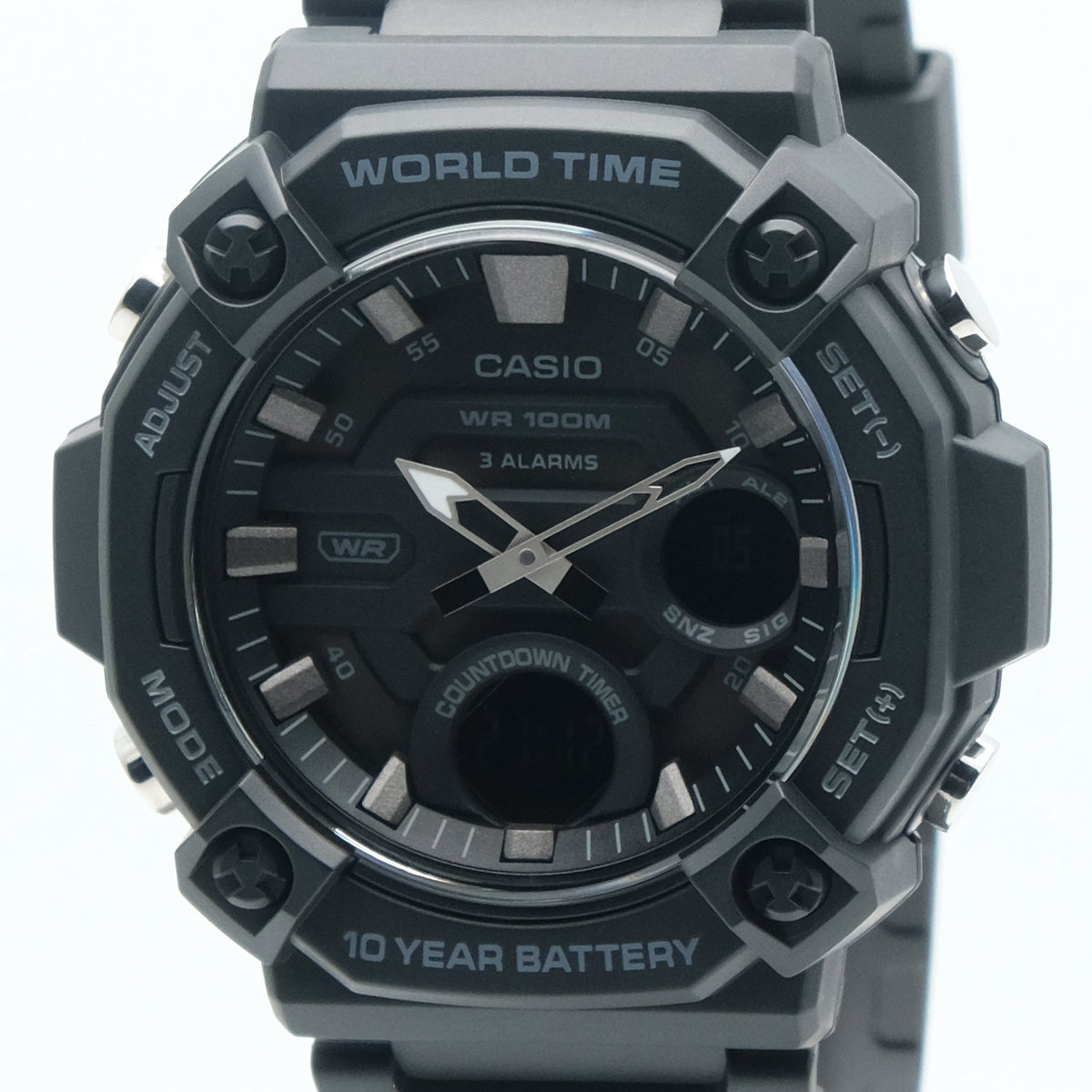 Casio digital correa de resina – AEQ-120W-1BV