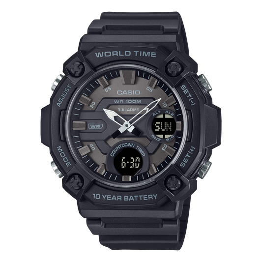 Casio digital correa de resina – AEQ-120W-1BV