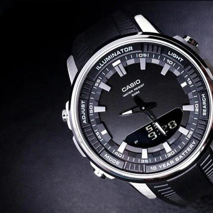 Casio de hombre correa de silicona – AMW-880-1AV