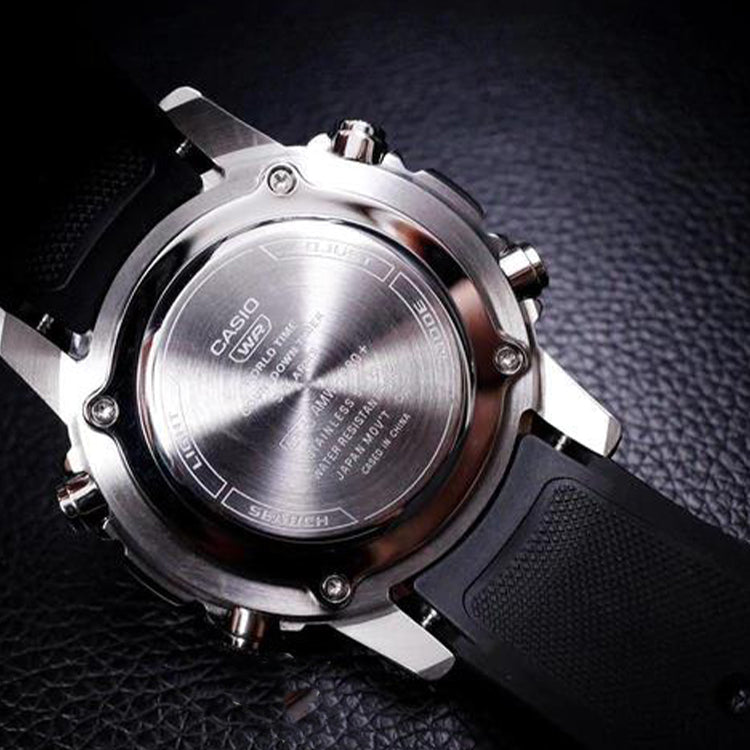 Casio de hombre correa de silicona – AMW-880-1AV