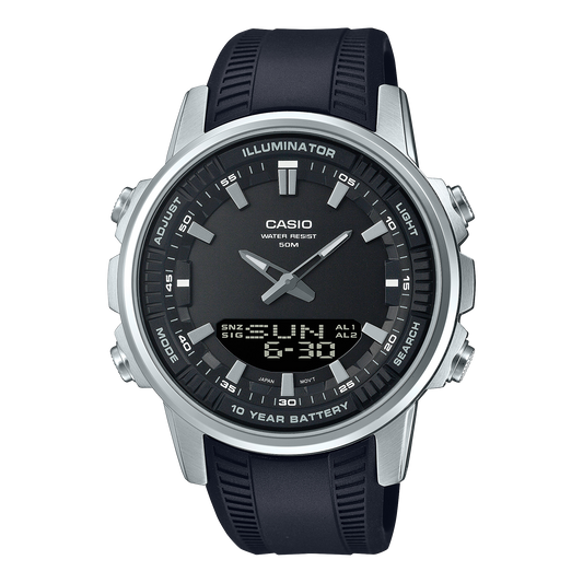 Casio de hombre correa de silicona – AMW-880-1AV