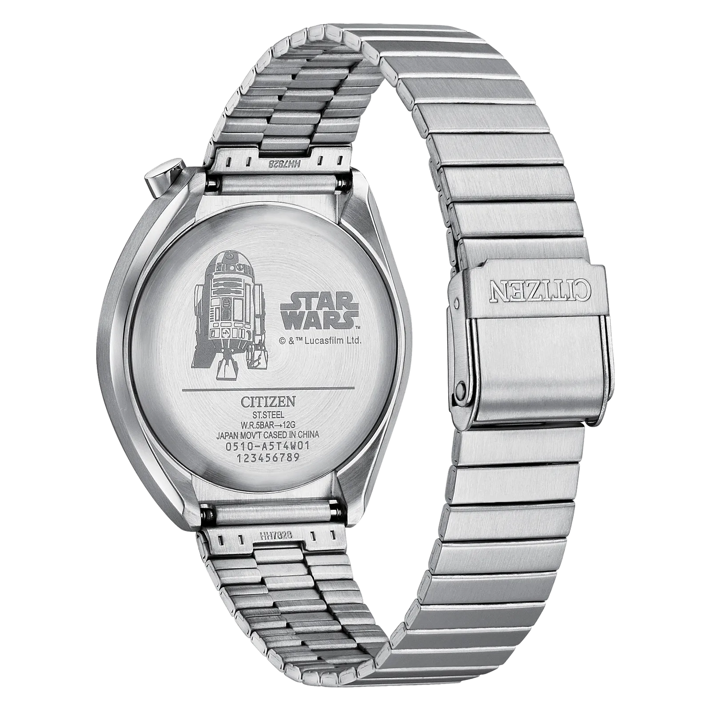Citizen Star Wars R2-D2 unisex pulsera de metal – AN3666-51A