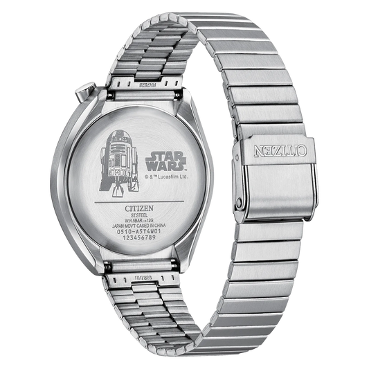 Citizen Star Wars R2-D2 unisex pulsera de metal – AN3666-51A