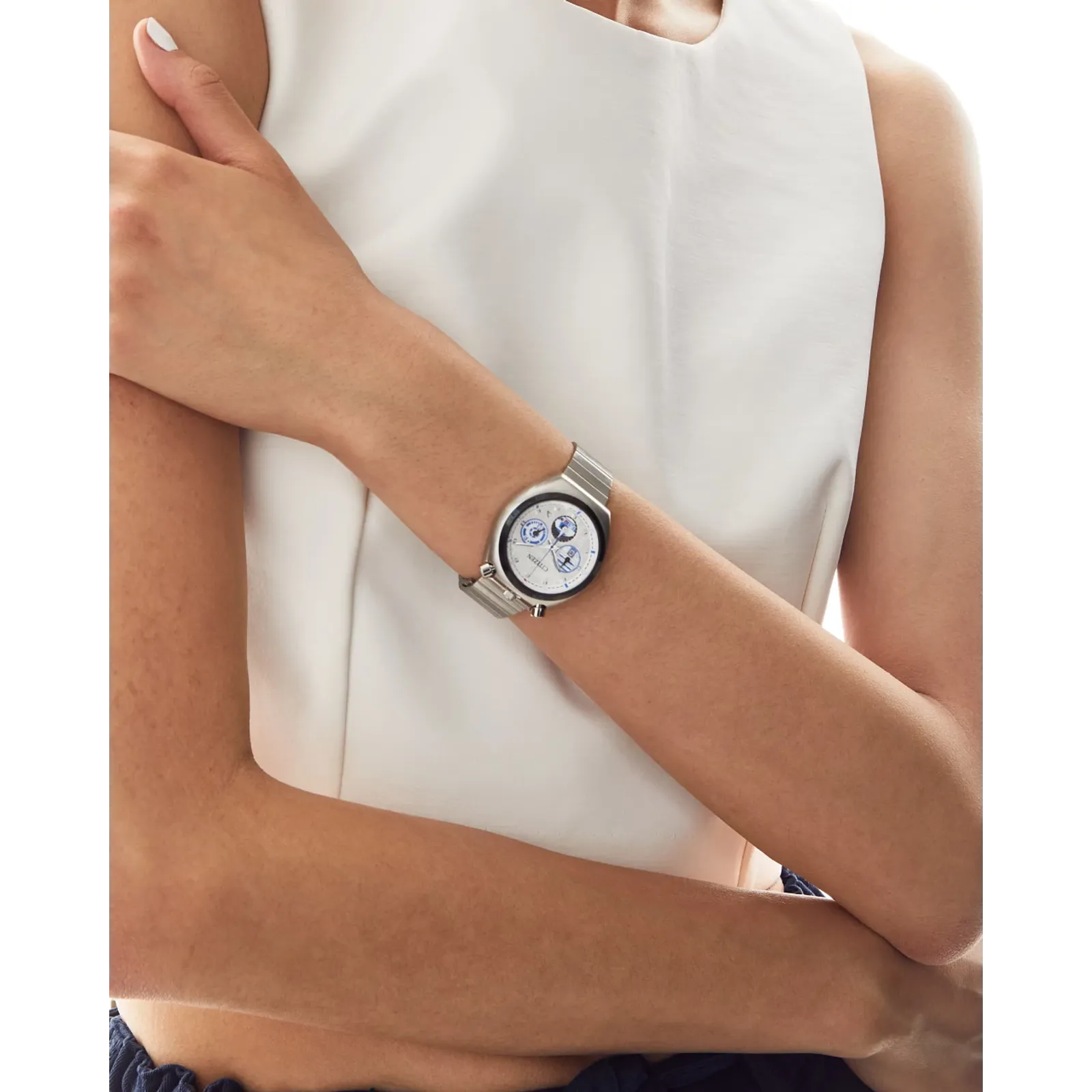 Citizen Star Wars R2-D2 unisex pulsera de metal – AN3666-51A