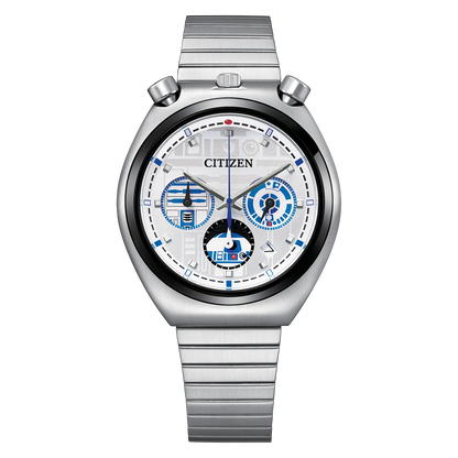 Citizen Star Wars R2-D2 unisex pulsera de metal – AN3666-51A