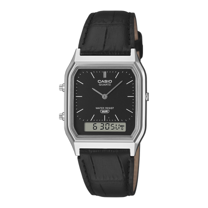 Casio Vintage de hombre pulsera de piel – AQ-230EL-1A