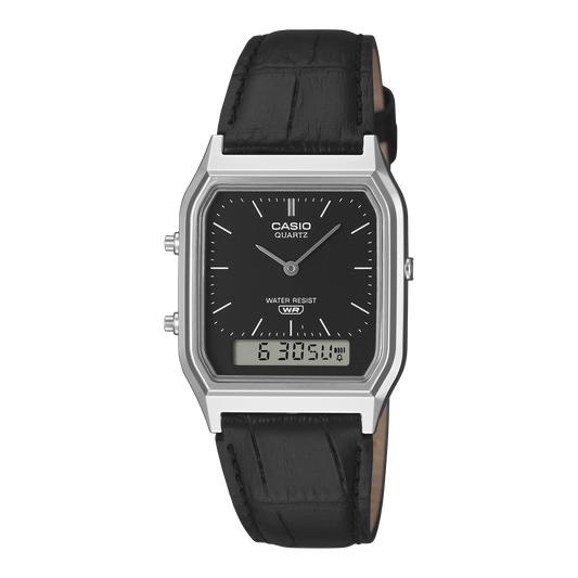 Casio Vintage de hombre pulsera de piel – AQ-230EL-1A