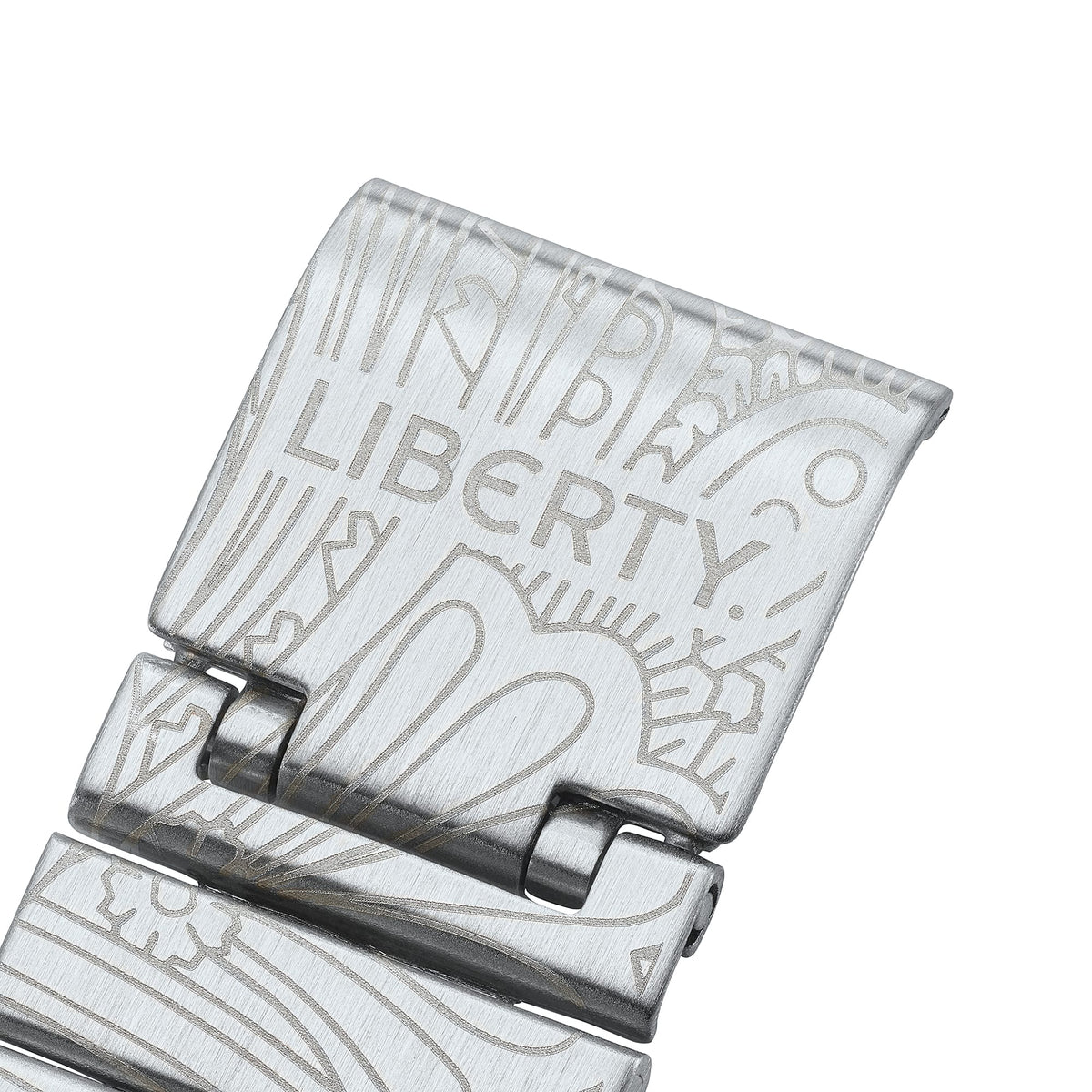 Casio x Liberty unisex correa de metal doble hora – AQ-230ELT-7A