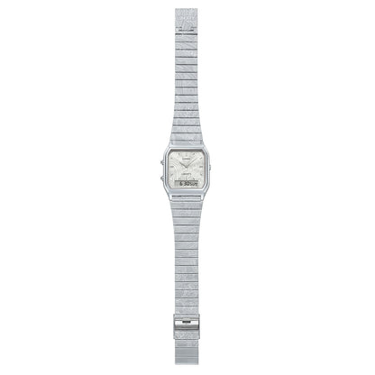 Casio x Liberty unisex correa de metal doble hora – AQ-230ELT-7A