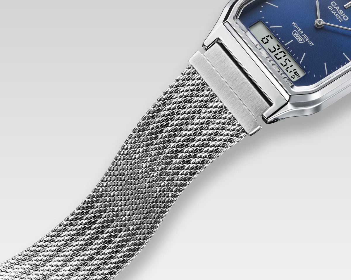 Casio Unisex banda mesh – AQ-230EM-2A