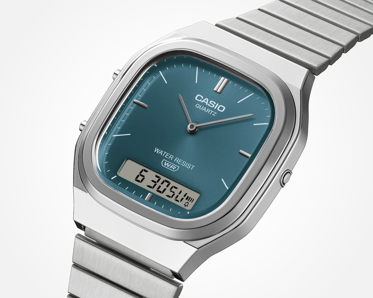 Casio de dama pulsera de metal – AQ-240E-3A