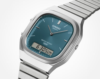 Casio de dama pulsera de metal – AQ-240E-3A