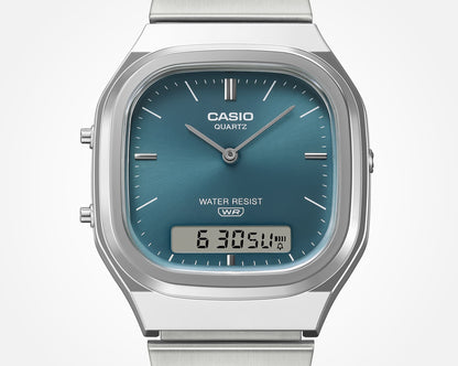 Casio de dama pulsera de metal – AQ-240E-3A