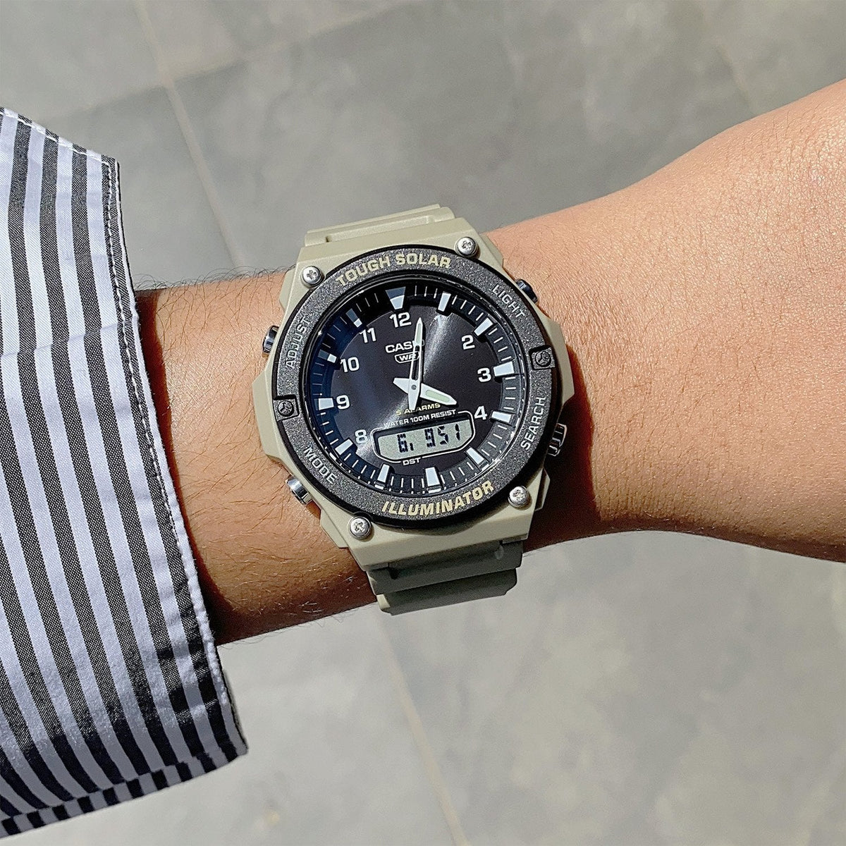 Casio de hombre pulsera de resina – AQ-S820W-5AV