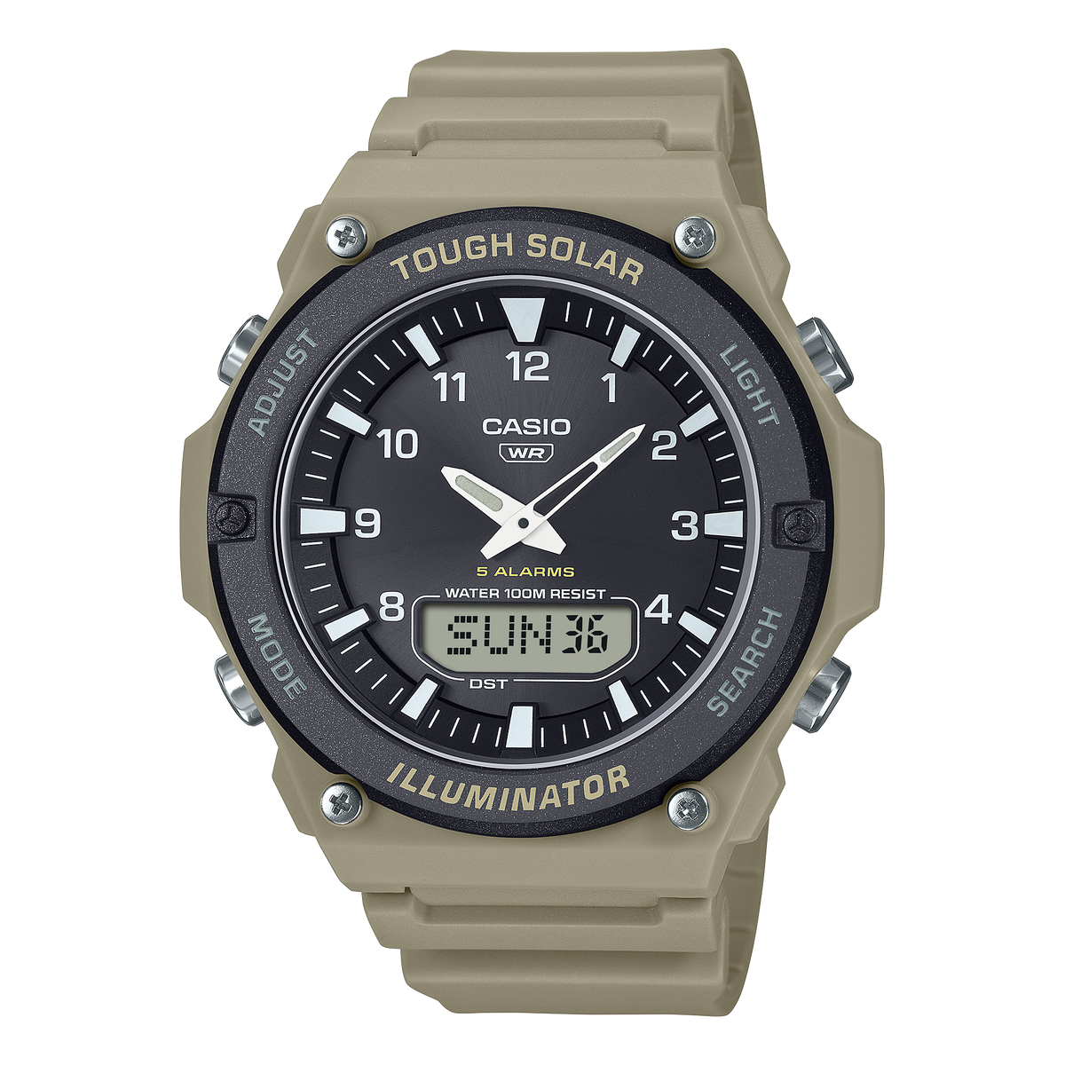Casio de hombre pulsera de resina – AQ-S820W-5AV