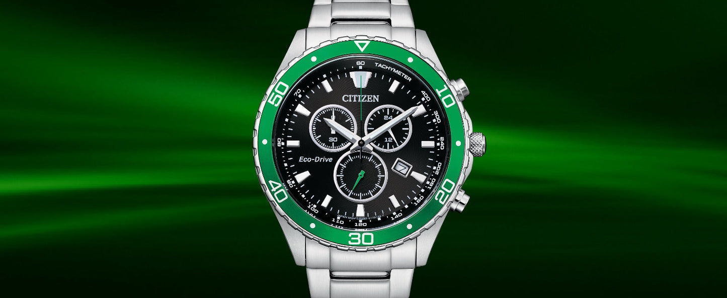 Citizen Eco-Drive Weekender Sport de hombre correa de metal – AT2386-55E