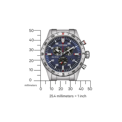 Citizen Sport Casual Eco-drive de caballero pulsera de metal – AT2520-89L