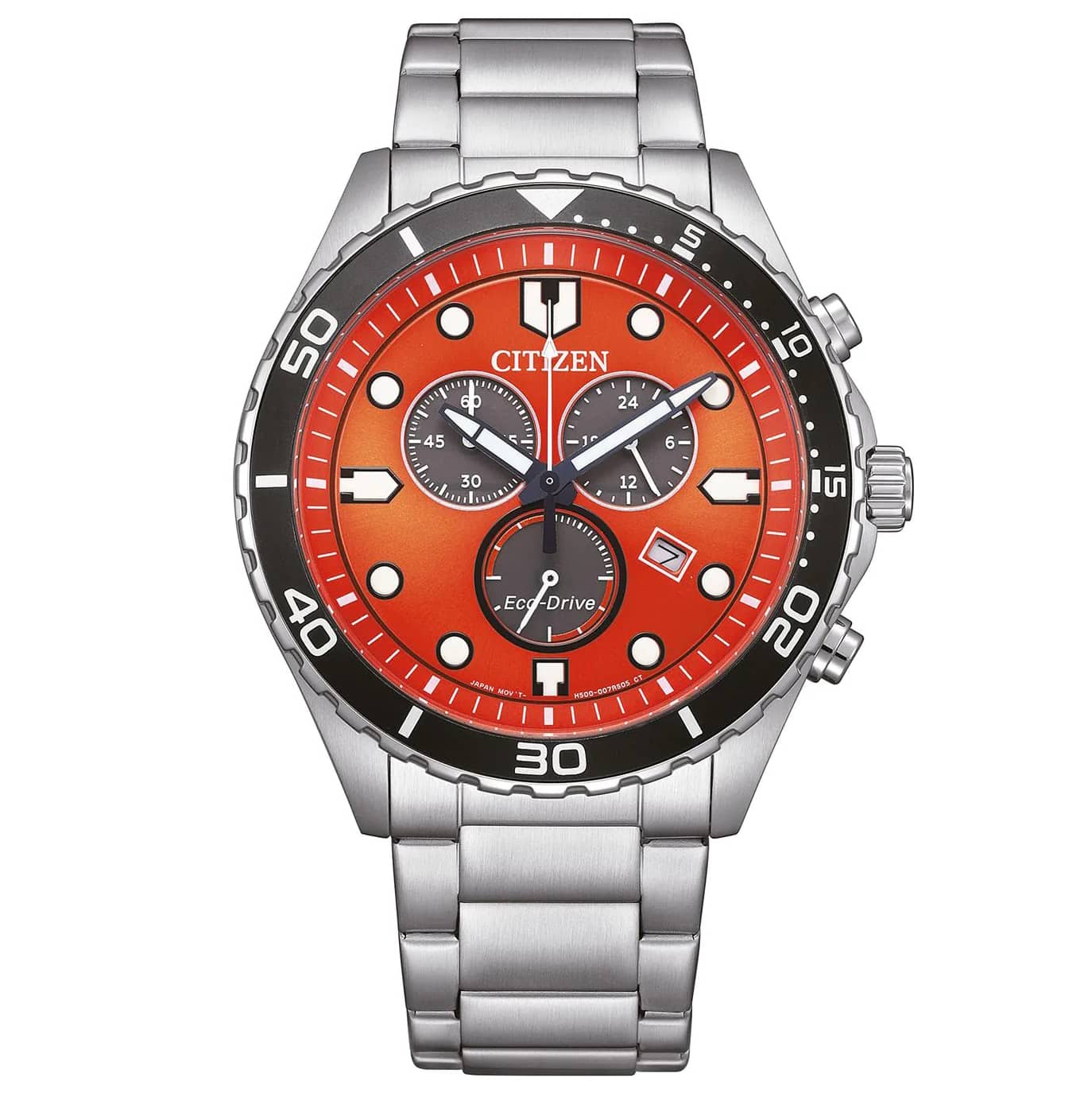 Citizen Chrono Sporty-Aqua Eco-drive de Hombre pulsera de acero inoxidable – AT2560-84X
