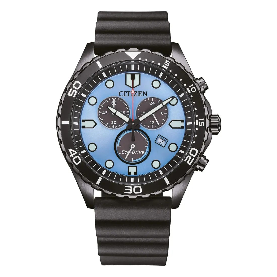 Citizen Eco-Drive para hombre pulsera de caucho – AT2567-18L