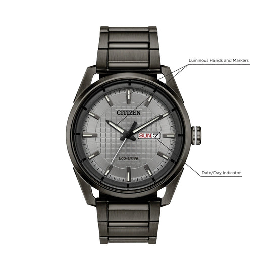 Citizen CTO Eco-Drive de hombre correa de metal – AW0087-58H