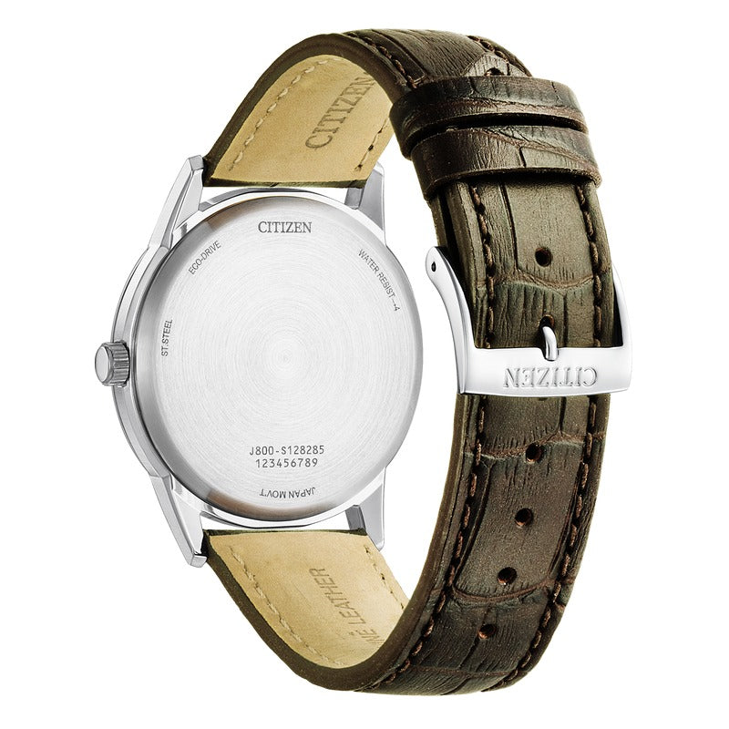 Citizen Eco-Drive Dress de hombre correa de cuero – AW0100-19A