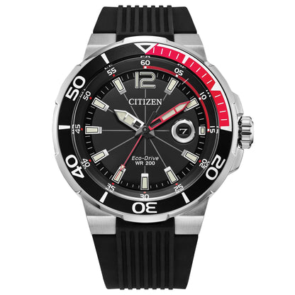 Citizen Eco-drive para hombre pulsera de caucho – AW1429-00E