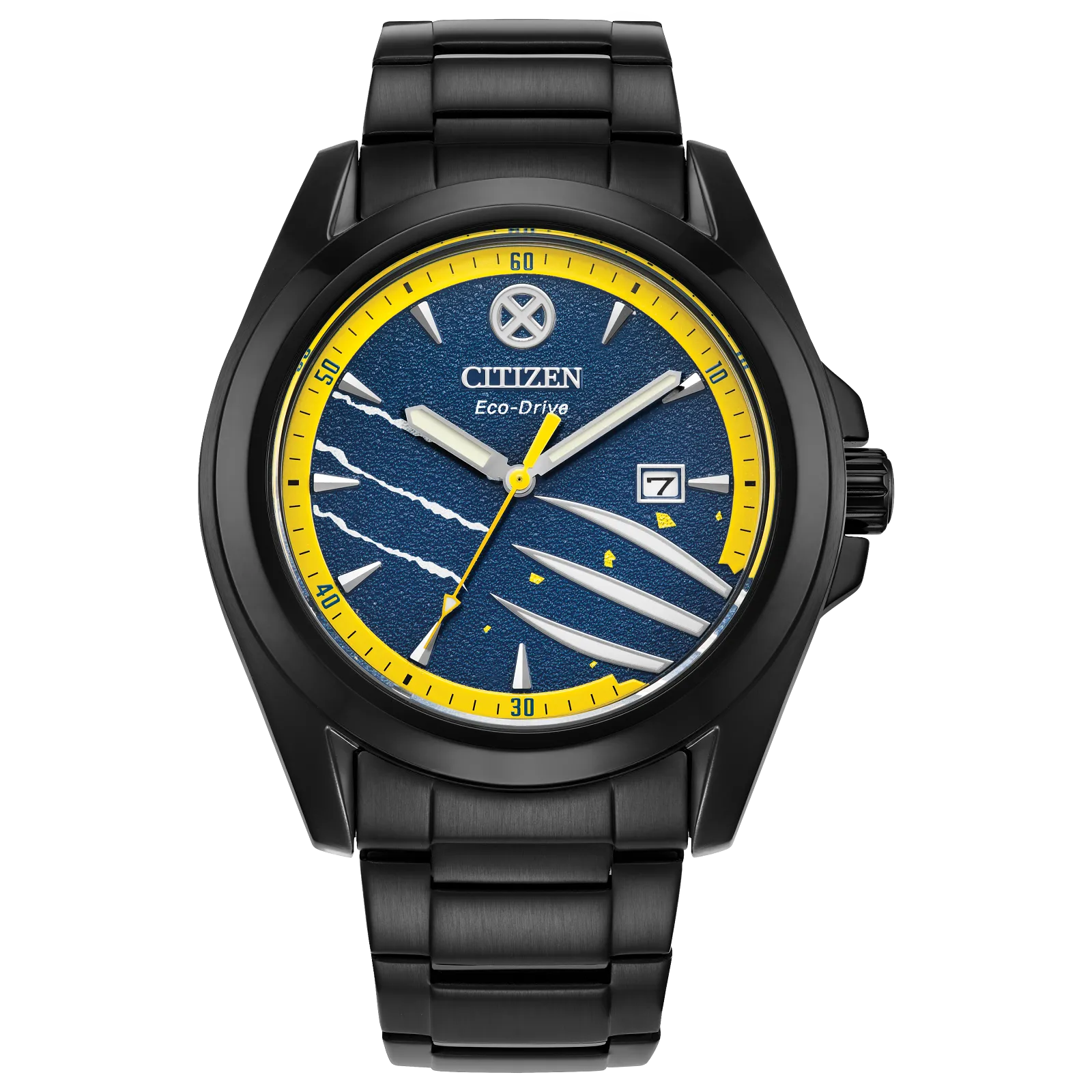 Citizen Wolverine Edition Marvel Eco-drive de hombre pulsera de metal – AW1435-66W