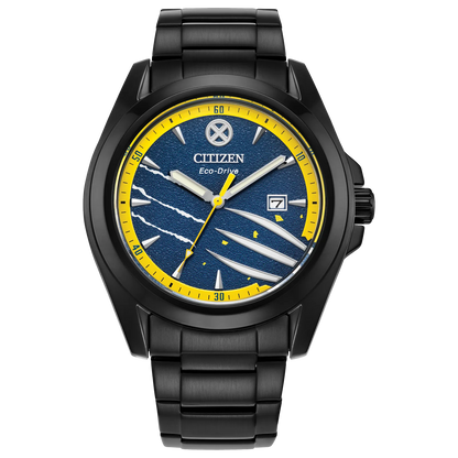 Citizen Wolverine Edition Marvel Eco-drive de hombre pulsera de metal – AW1435-66W