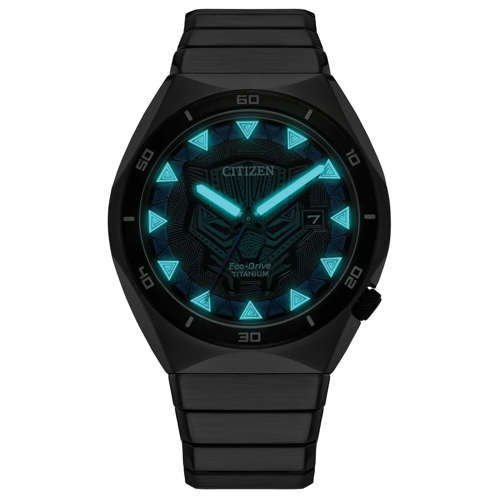 Citizen Black Panter Marvel Edition de hombre pulsera de acero inoxidable Eco-drive – AW1668-50W
