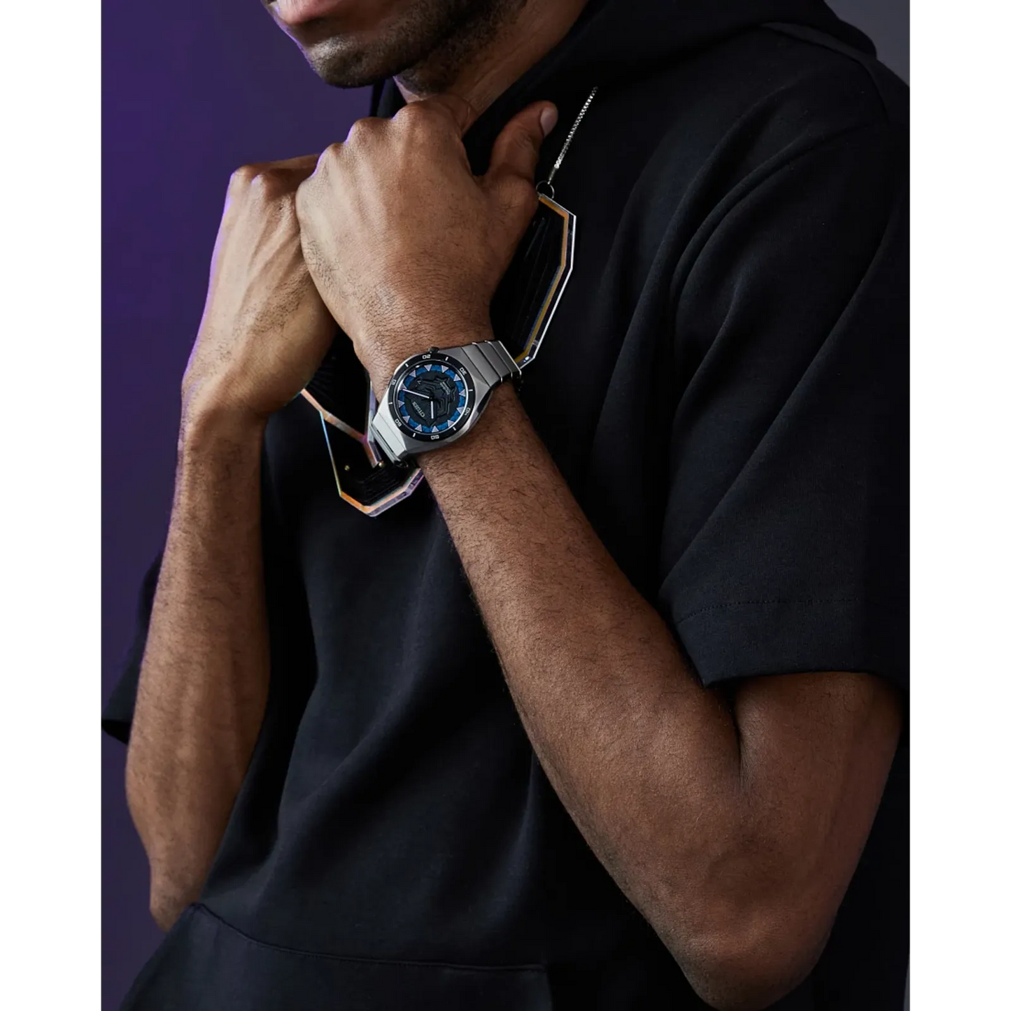 Citizen Black Panter Marvel Edition de hombre pulsera de acero inoxidable Eco-drive – AW1668-50W