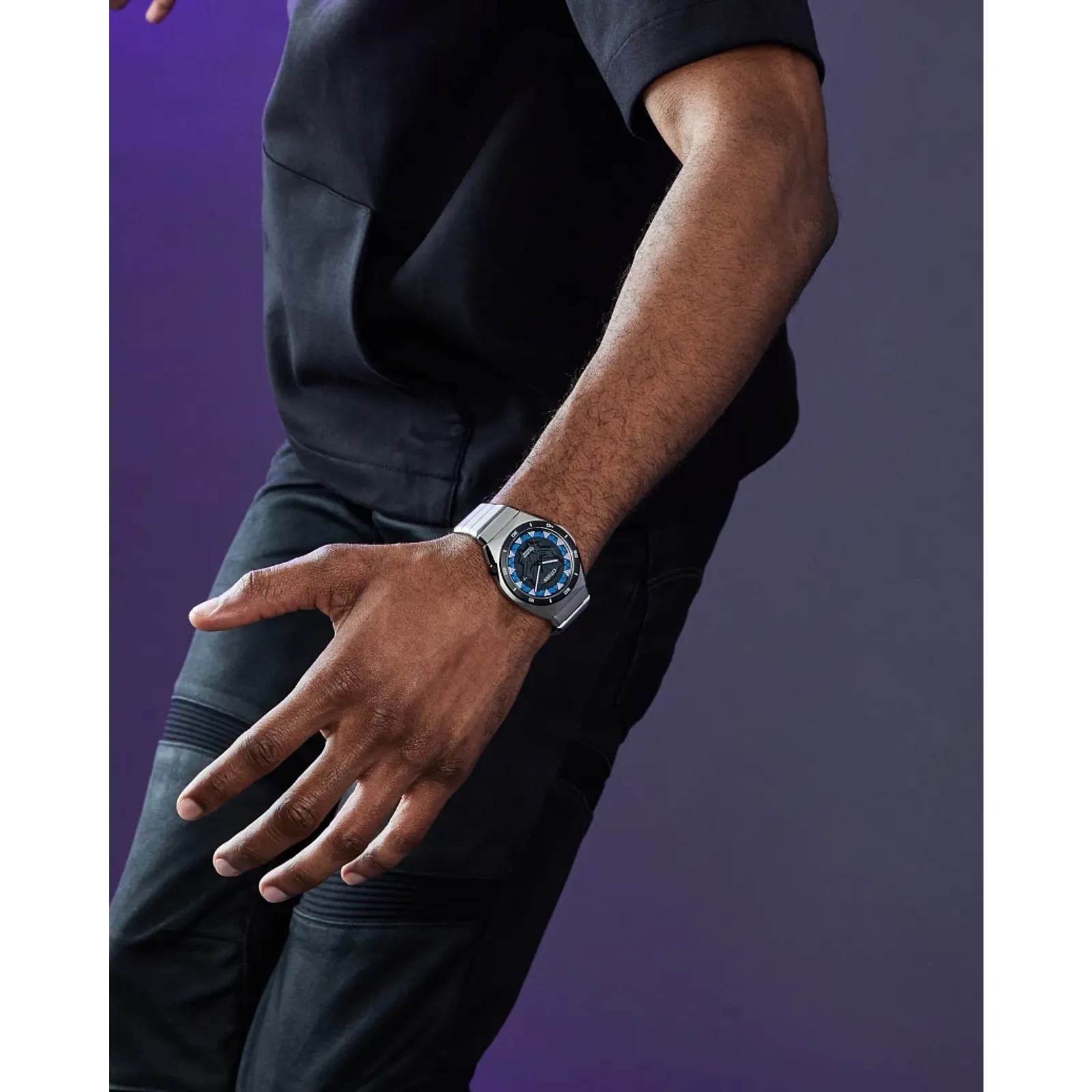 Citizen Black Panter Marvel Edition de hombre pulsera de acero inoxidable Eco-drive – AW1668-50W