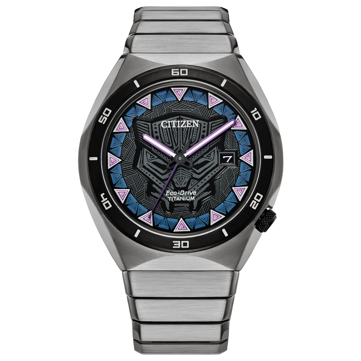 Citizen Black Panter Marvel Edition de hombre pulsera de acero inoxidable Eco-drive – AW1668-50W