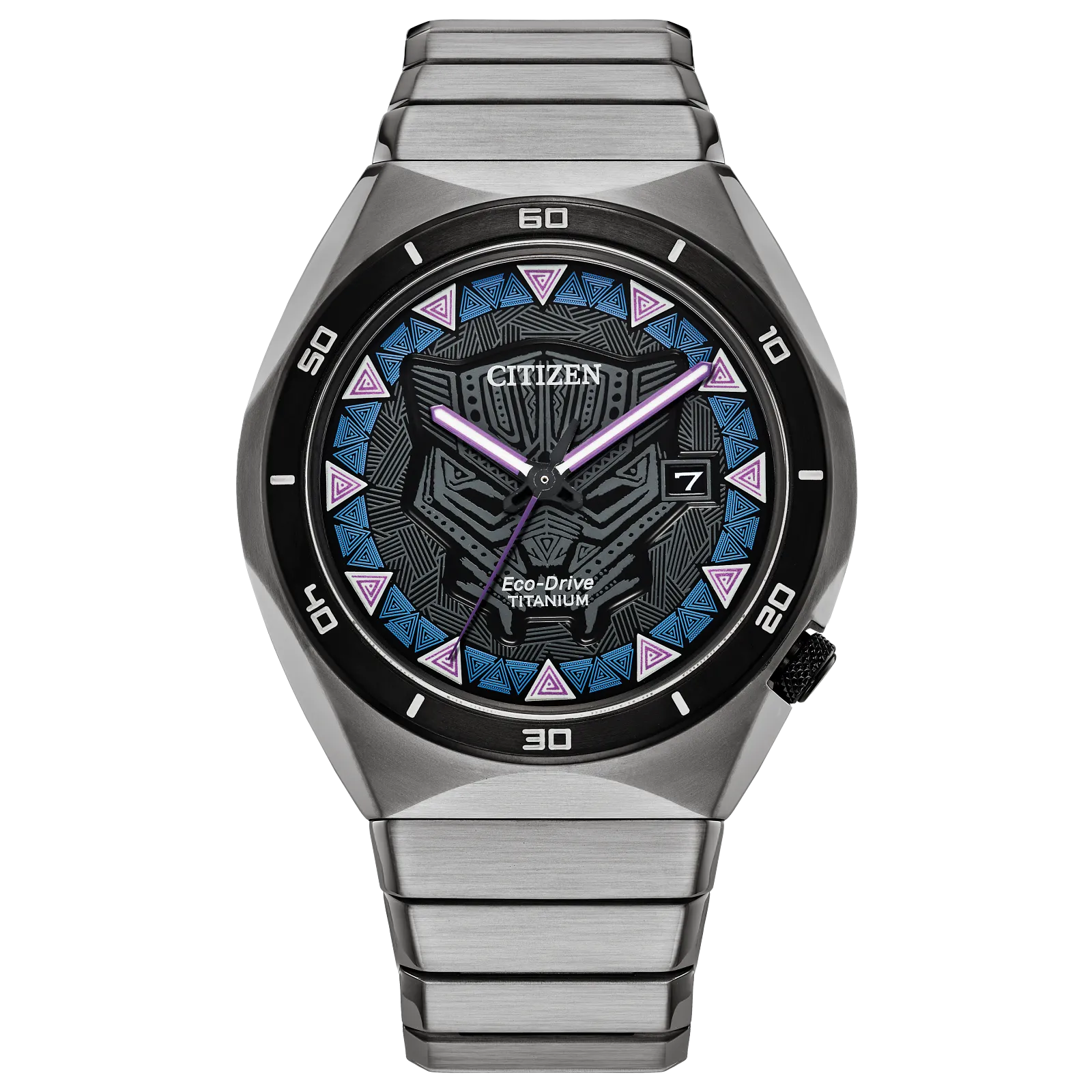 Citizen Black Panter Marvel Edition de hombre pulsera de acero inoxidable Eco-drive – AW1668-50W