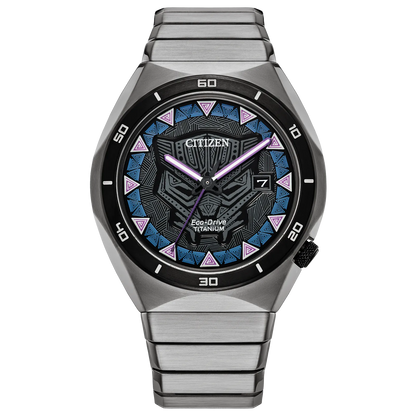 Citizen Black Panter Marvel Edition de hombre pulsera de acero inoxidable Eco-drive – AW1668-50W