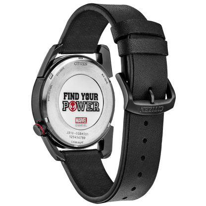 Citizen Spider-Man Miles Morales Marvel Edition de caballero pulsera de piel Eco-drive – AW1685-00W